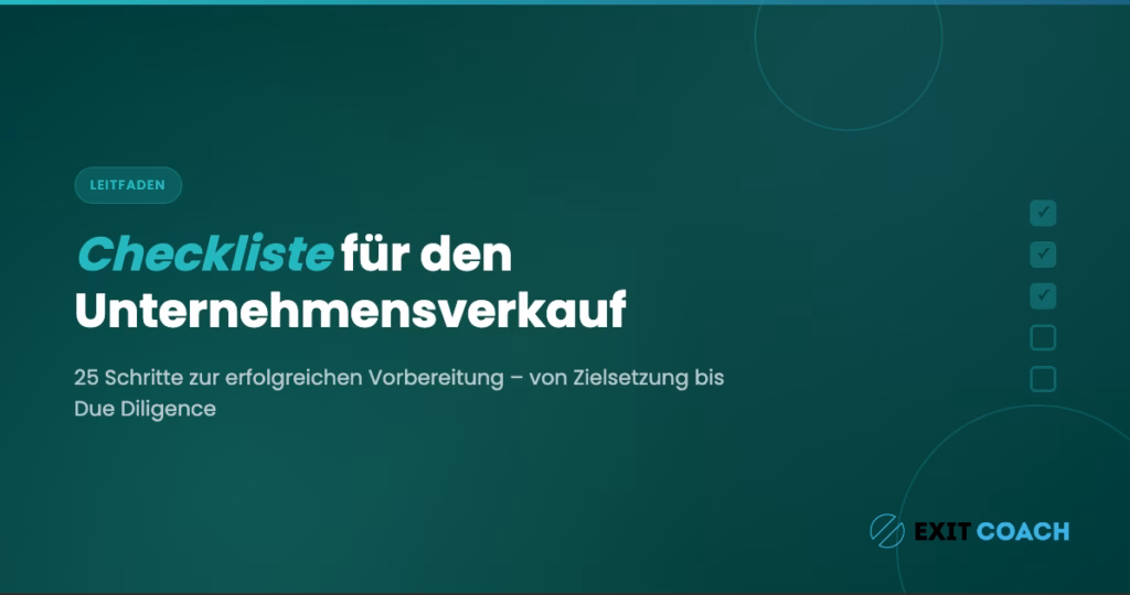Checkliste Unternehmensverkauf
